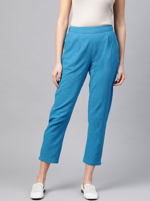 AKIKO Regular Fit Women Blue Trousers