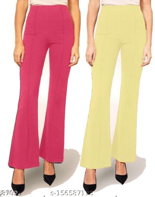 Siphon Regular Fit Women Pink Trousers