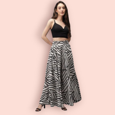 GROWMORE CREATION Flared Women White Trousers