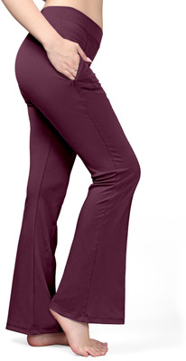 Krivox Regular Fit Women Purple Trousers