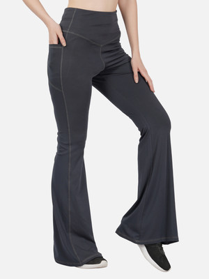 IMPERATIVE by NEU LOOK Flared Women Grey Trousers