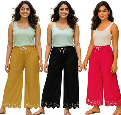 Coolzy Creation Straight Fit Women Multicolor Trousers