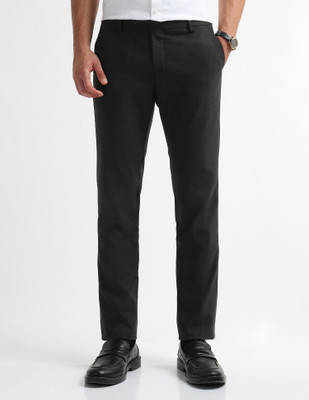 ARROW Regular Fit Men Grey Trousers