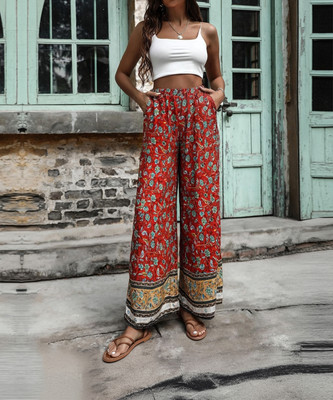 KOTTY Regular Fit Women Multicolor Trousers
