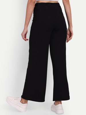 NEXT ONE Loose Fit Women Black Trousers