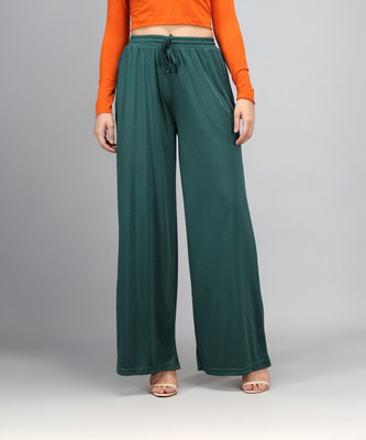 KOTTY Relaxed Women Green Trousers