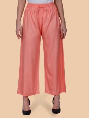 Sanvi Fashion Regular Fit Women Orange Trousers