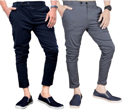 Ezee Sleeves Slim Fit Men Multicolor Trousers