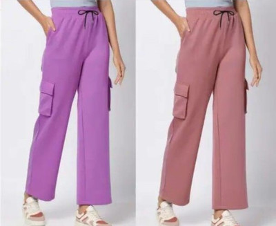 CitySquad Loose Fit Women Pink, Purple Trousers