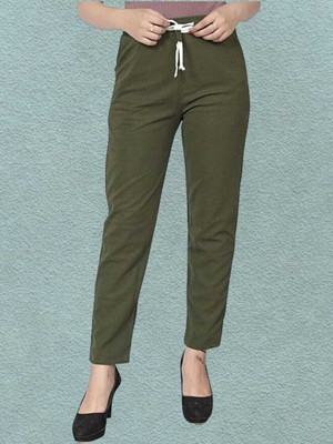 Royal-E-Kashmir Straight Fit Women Green Trousers