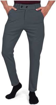 SKUs Regular Fit Men Grey Trousers