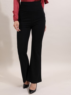 KETCH Relaxed Women Black Trousers