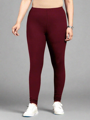 Aramya Comfort Fit Women Maroon Trousers