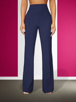 JenilEStore Comfort Fit, Regular Fit Women Blue Trousers