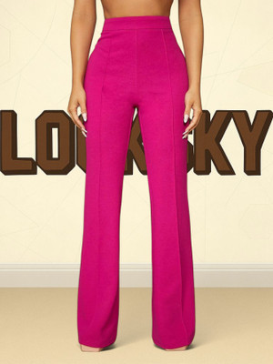 nitafashion Loose Fit Women Pink Trousers
