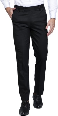 LAVI Regular Fit Men Black Trousers