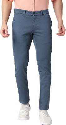 BASICS Tapered Men Blue Trousers