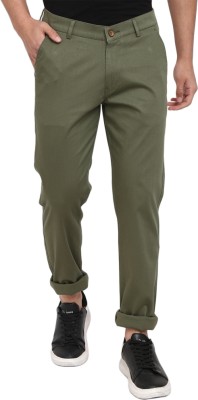 V-MART Regular Fit Men Green, Green Trousers