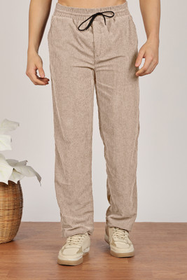 FOXTER Straight Fit Men Beige Trousers
