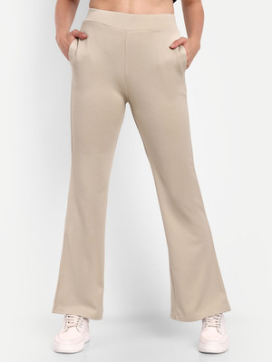 Broadstar Relaxed Women Beige Trousers