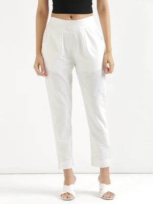 JYOTIKA FASHION Slim Fit Women White Trousers