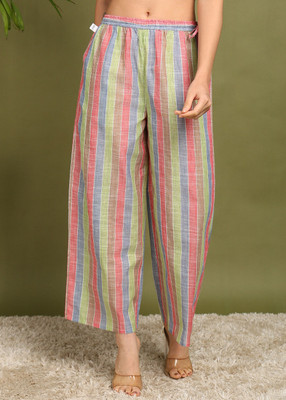 KANCHUK Regular Fit Women Multicolor Trousers