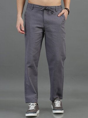 CAZZBA Relaxed Men Grey Trousers