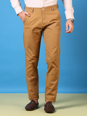 V-MART Slim Fit Men Brown Trousers