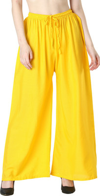 Mansa Relaxed Women Yellow Trousers