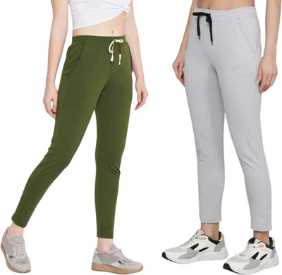 Royal-E-Kashmir Straight Fit Women Grey, Green Trousers