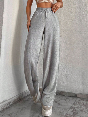 WARCOURT Loose Fit Women Grey Trousers