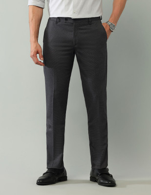 ARROW Regular Fit Men Grey Trousers