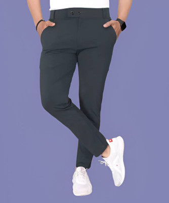 SHREE KP CREATION Regular Fit Men Grey Trousers