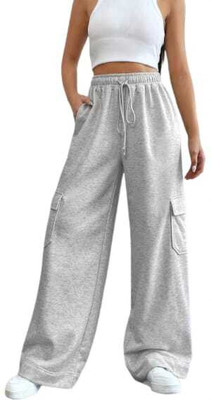 MS BOTTOM Regular Fit Women Grey Trousers