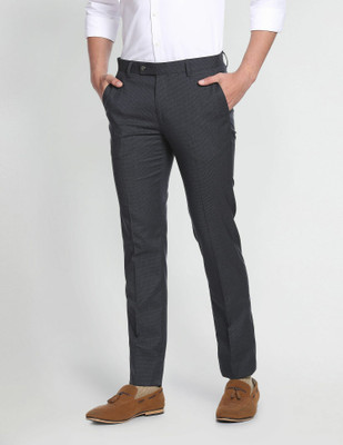 ARROW Regular Fit Men Grey Trousers