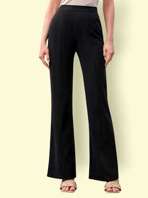 SHAHVEER CREATION Relaxed Women Black Trousers