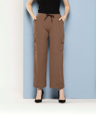 MUHURATAM Regular Fit Women Brown Trousers