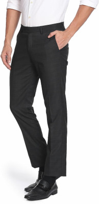 ARROW Regular Fit Men Black Trousers
