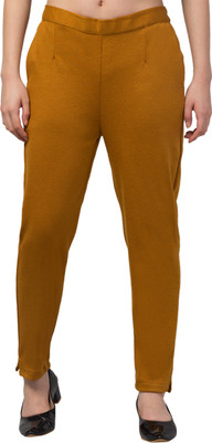 Style Access Regular Fit Women Yellow Trousers