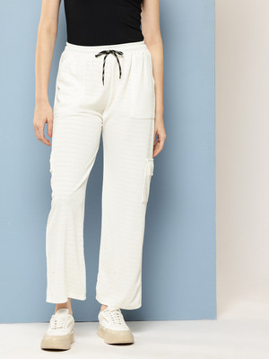 METRONAUT Regular Fit Women White Trousers