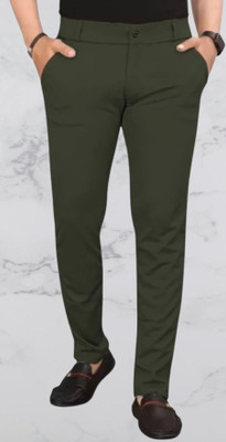 Nitya TrackP Regular Fit Men Green Trousers