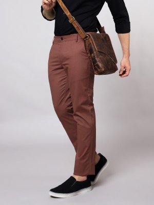 BEYOUNG Regular Fit Men Brown Trousers