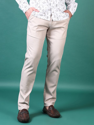 V-MART Regular Fit Men Beige Trousers