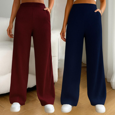 Fabflee Comfort Fit Women Multicolor Trousers