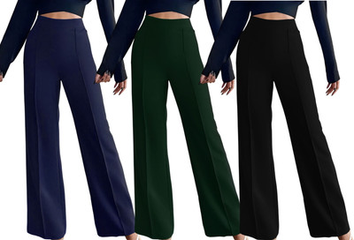 Kintu Parantu Regular Fit Women Blue, Green, Black Trousers