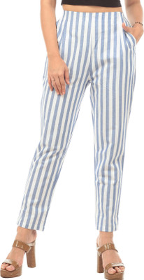TRUELADY Regular Fit Women Blue Trousers