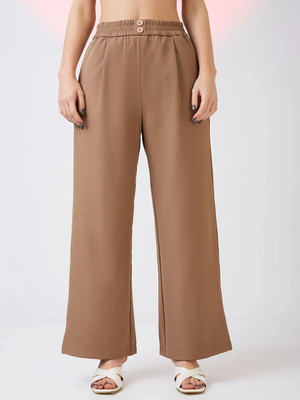 Globus Regular Fit Women Khaki Trousers