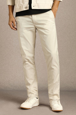 LOUIS PHILIPPE Tapered Men Beige Trousers