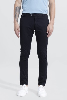 Snitch Regular Fit Men Black Trousers