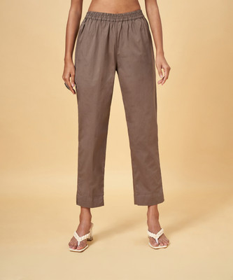 Rangmanch by Pantaloons Regular Fit Women Grey Trousers